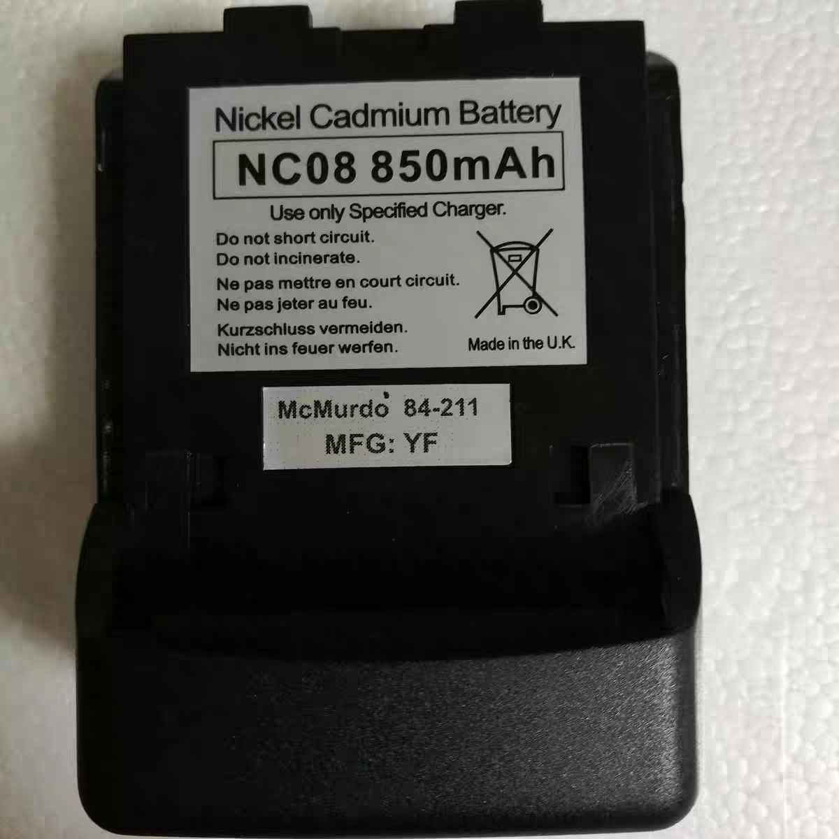 Nickel Cadmium Battery NC08 85